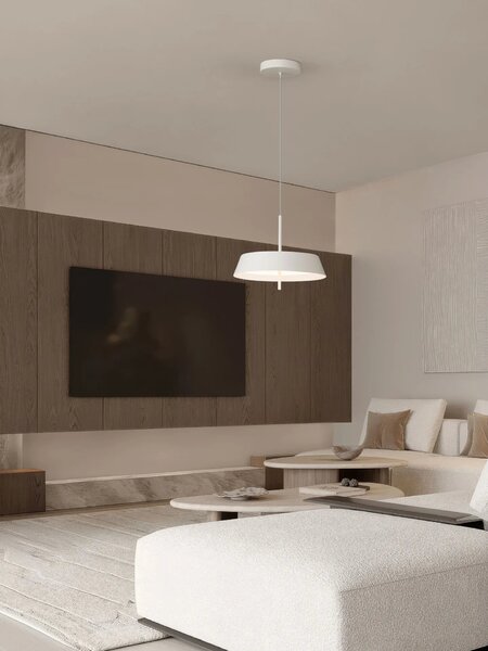 LED moderný luster Velio 45 Biela