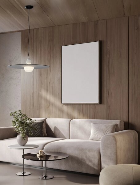 LED moderný luster Lora Čierna 60