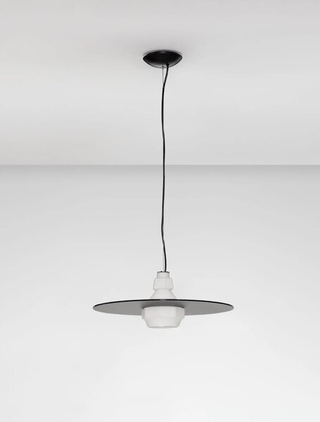 LED moderný luster Lora Čierna 45