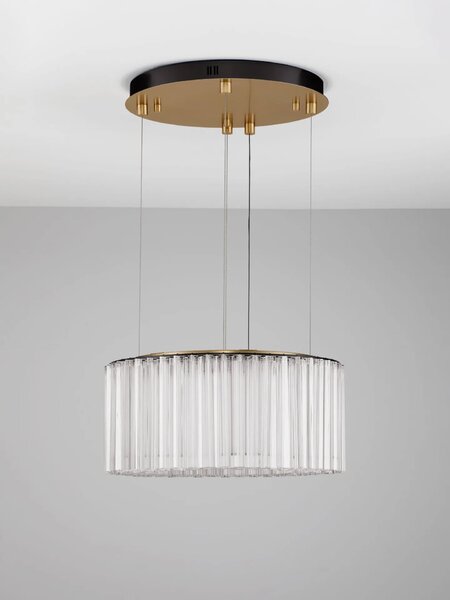 LED moderný luster Nol 68 Medená