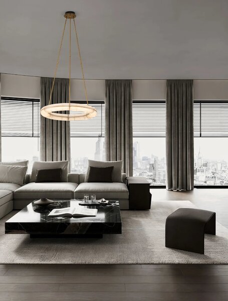 LED moderný luster Gloree Medená 31W