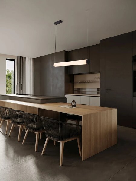 LED moderný luster Glaze Čierna