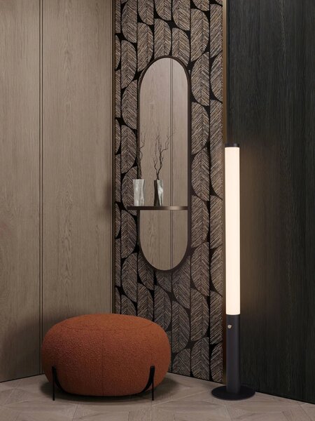 Dizajnová stojaca lampa Glaze Čierna