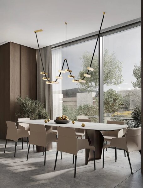 LED moderný luster Luma Medená 52W