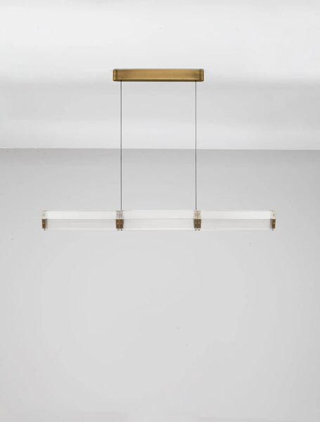 LED moderný luster Essenzo Medená 24W