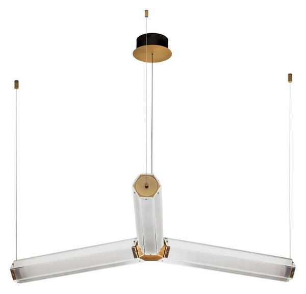 LED moderný luster Essenzo Medená 23W