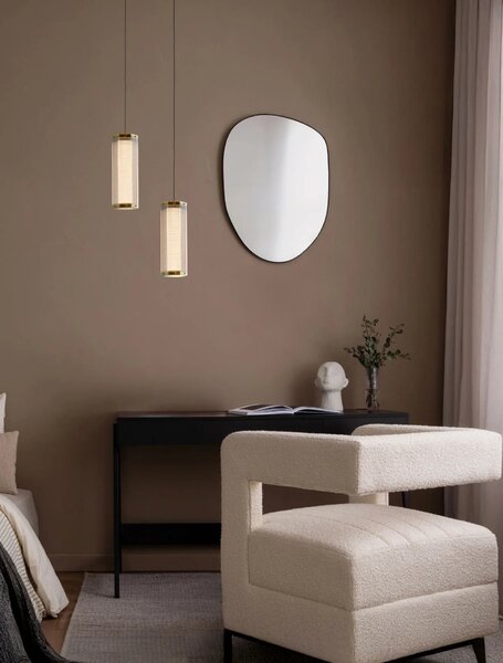 LED moderný luster Essenzo Medená 7W
