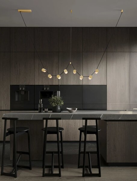 LED moderný luster Luma Medená 31W