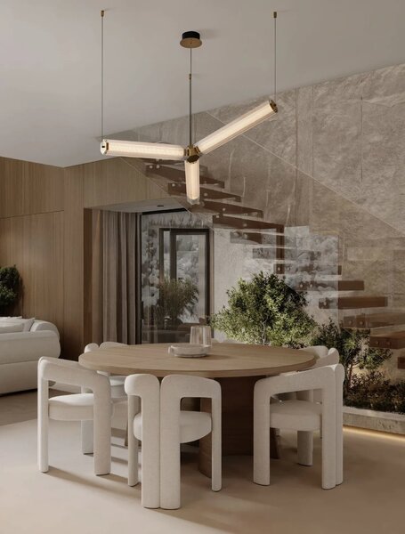 LED moderný luster Essenzo Medená 23W