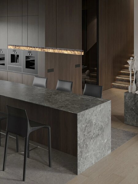 LED moderný luster Valley Čierna 33W