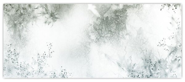 Obraz abstrakcie listov (120x50 cm)