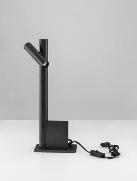 Moderná stolová lampa Arco Čierna