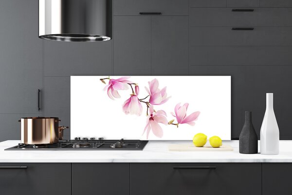 Sklenený obklad Do kuchyne Kvety rastlina príroda 125x50 cm