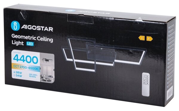 Aigostar - LED Stmievateľné stropné svietidlo LED/38W/230V 2700-6500K + DO