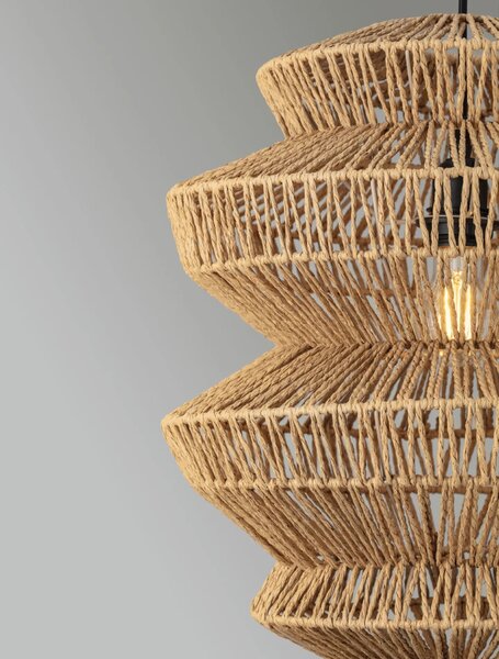 Prírodný luster Nua naturál C 40cm – Drevo