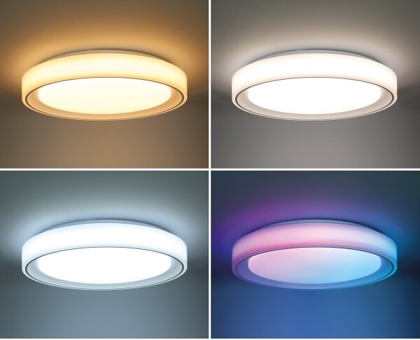 Solight WO8015 - LED RGB Stm. str. svietidlo FLOCO LED/30W/230V+RGB/6W+DO pr.40cm