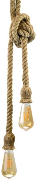 LED Luster na lanku ROPE 2xE27/10W/230V
