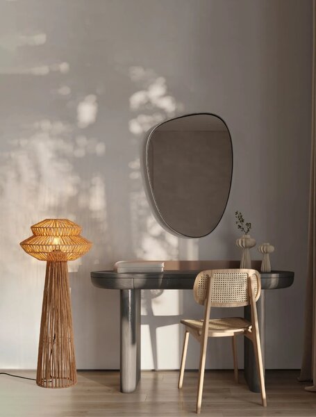 Naturálna stojacá lampa Nua
