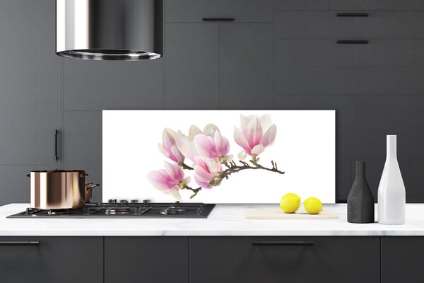 Sklenený obklad Do kuchyne Kvety rastlina príroda 125x50 cm