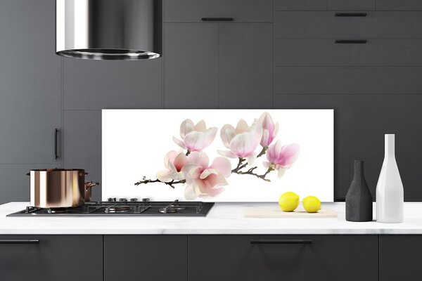 Sklenený obklad Do kuchyne Kvety rastlina príroda 125x50 cm