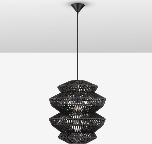 Prírodný luster Nua čierna C 40cm