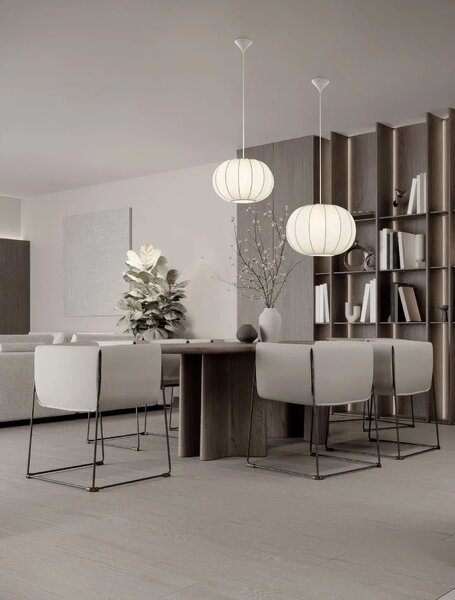 LED moderný luster Delina 40 Biela