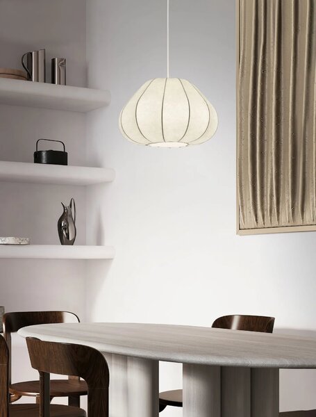 LED moderný luster Bora Biela