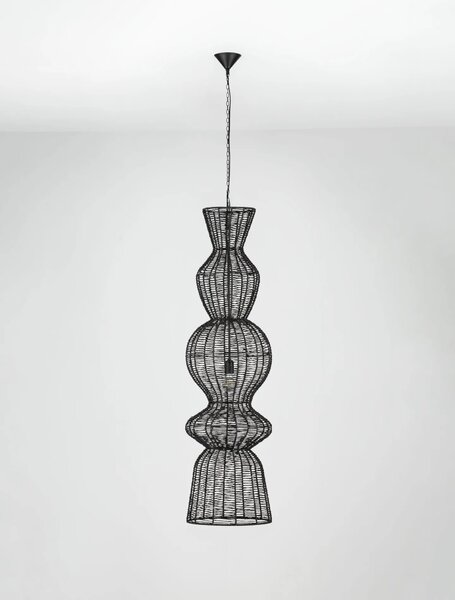 LED moderný luster Breena Čierna