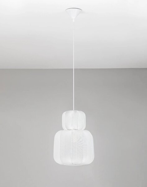 LED moderný luster Delina Biela B