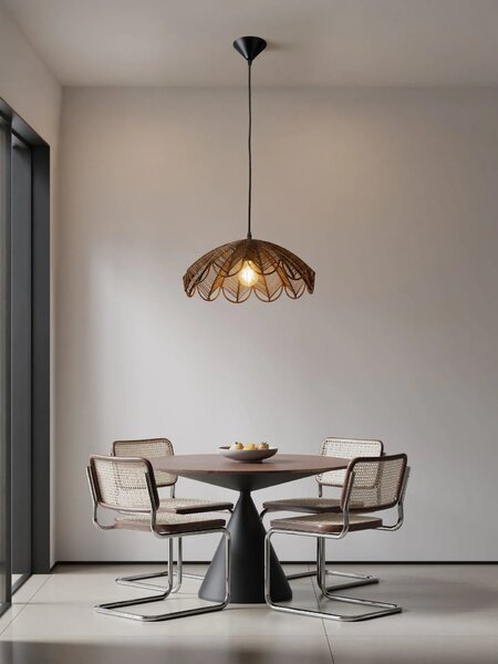 LED moderný luster Flare Hnedá