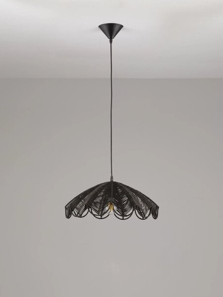LED moderný luster Flare Čierna