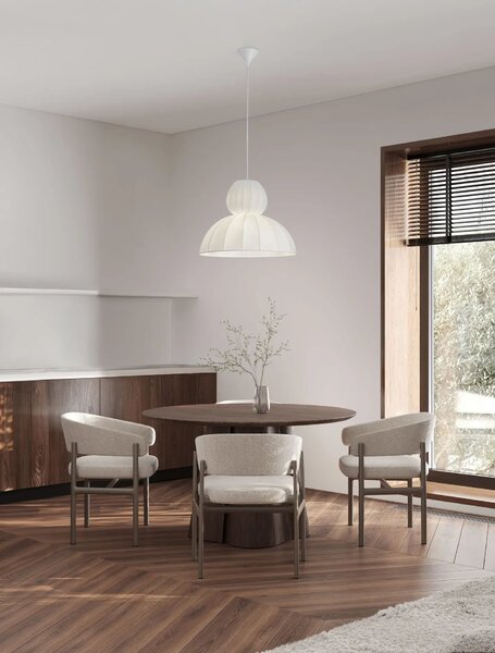 LED moderný luster Delina Biela A