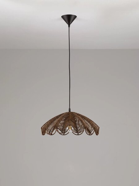 LED moderný luster Flare Hnedá