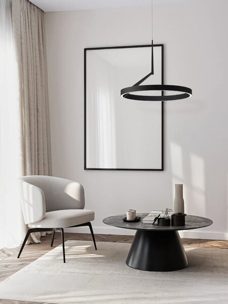LED moderný luster Adaliz 60 Čierna