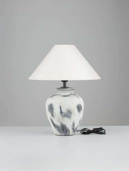 Moderná stolová lampa Lupe Biela