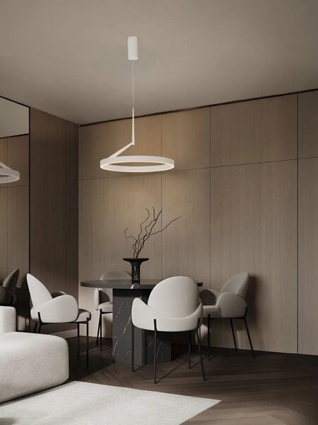 LED moderný luster Adaliz 60 Biela