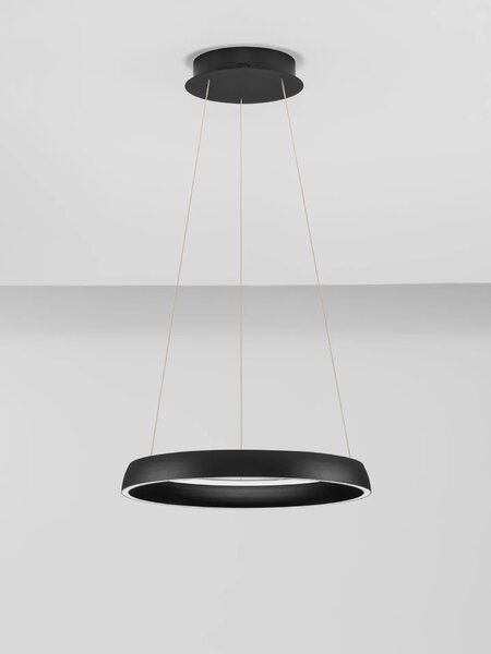 LED moderný luster Ovia 45 Čierna