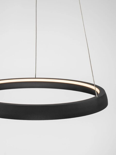 LED moderný luster Ovia 45 Čierna (9695704)