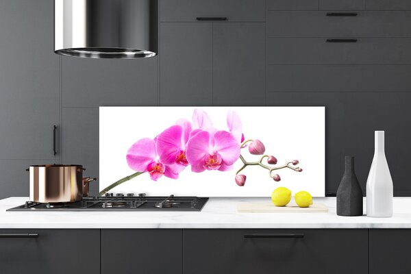 Sklenený obklad Do kuchyne Kvety rastlina príroda 125x50 cm