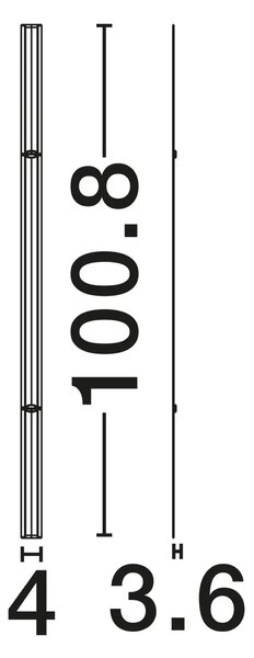 Moderné nastenné svietidlo Invento 100 Biela D