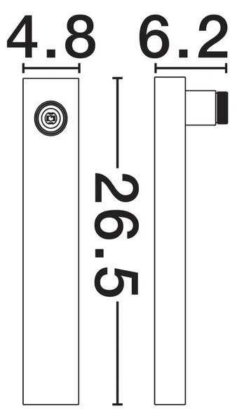 Moderné nastenné svietidlo Invento Biela 120W