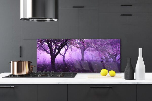 Sklenený obklad Do kuchyne Stromy rastlina príroda 125x50 cm