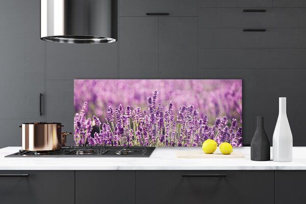 Sklenený obklad Do kuchyne Kvety rastlina príroda 125x50 cm