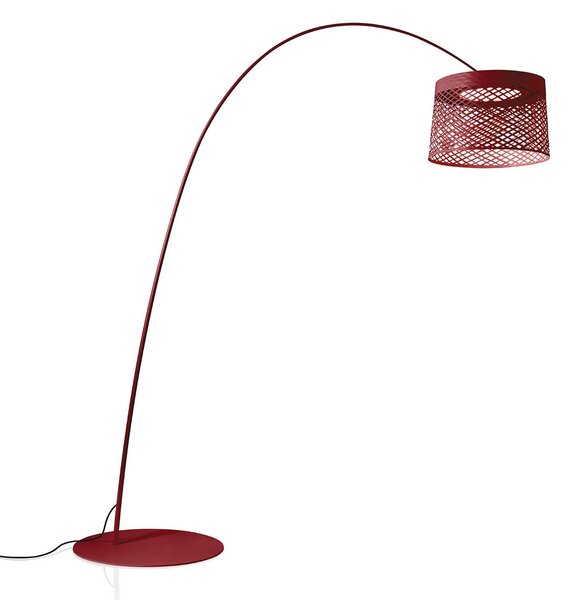 Foscarini Twiggy Grid oblúkové LED svetlo, červená