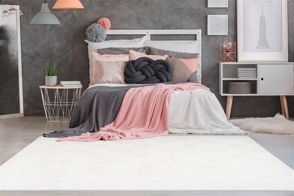 PLOCHO TKANÝ KOBEREC, 80/150 cm biela - Online Only bytové doplnky, Online Only