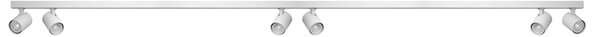 Prisadené bodové svietidlo Exo Line biele 6x 50 W
