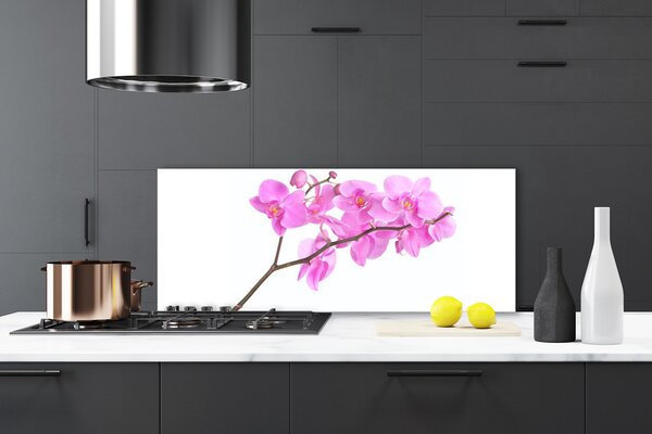 Sklenený obklad Do kuchyne Kvety rastlina príroda 125x50 cm