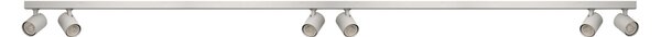 Prisadené bodové svietidlo Exo Line biele 6x 50 W