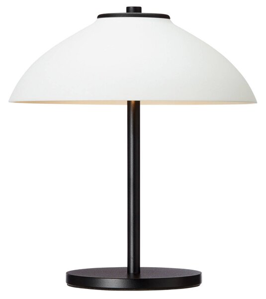 Stolná lampa Vali, výška 25,8 cm, čierna/biela
