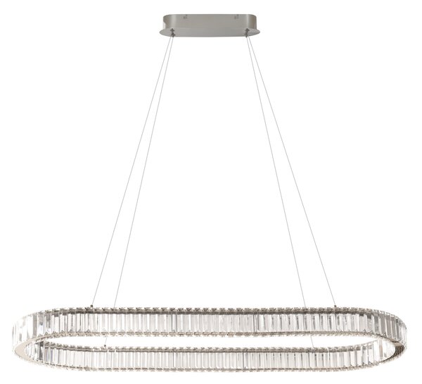 Závesné svietidlo Spark Oval Ch + Remote chrómové 71 W